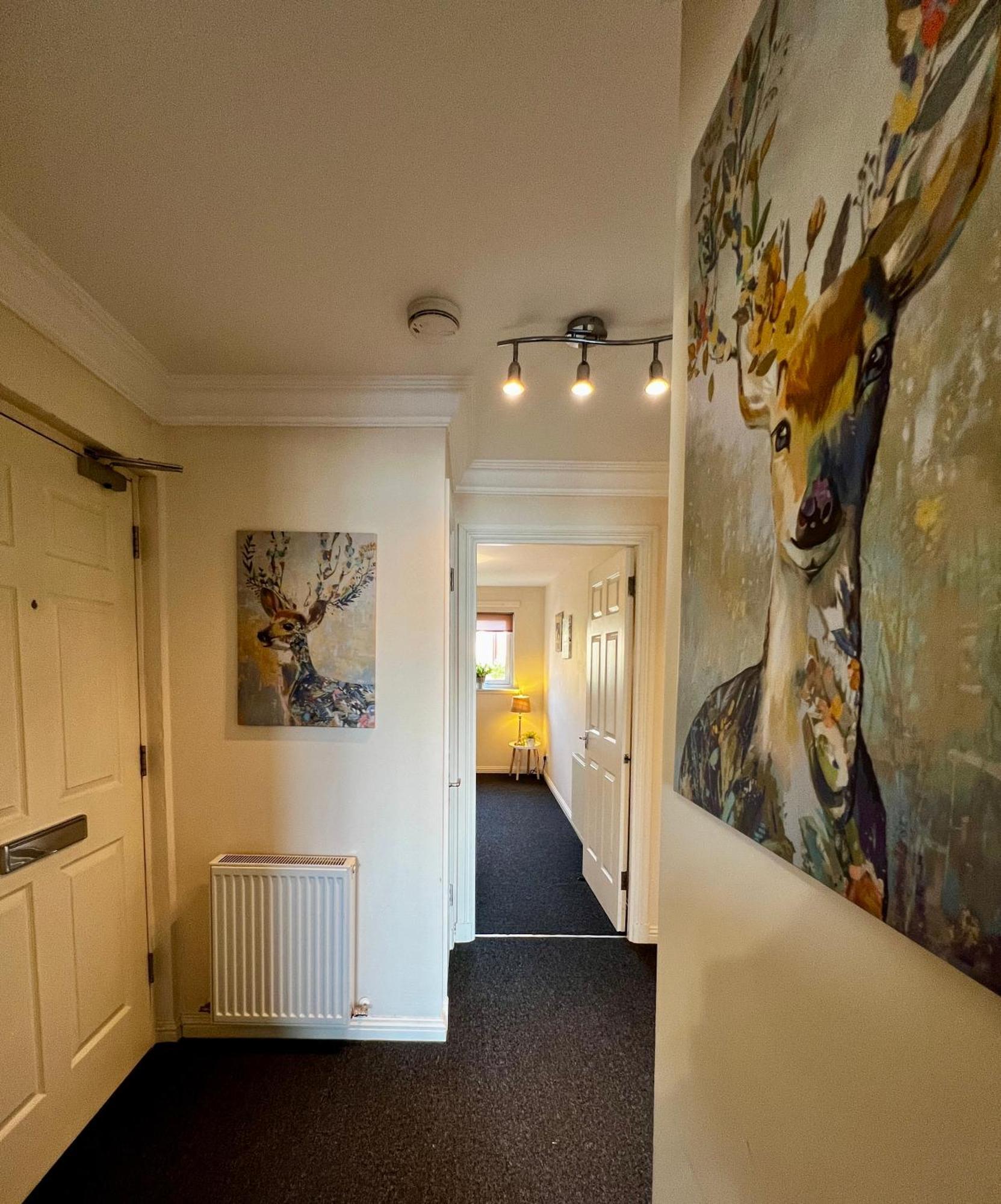 格拉斯哥Stylish Modern Flat With Juliet Balcony & Parking公寓 外观 照片